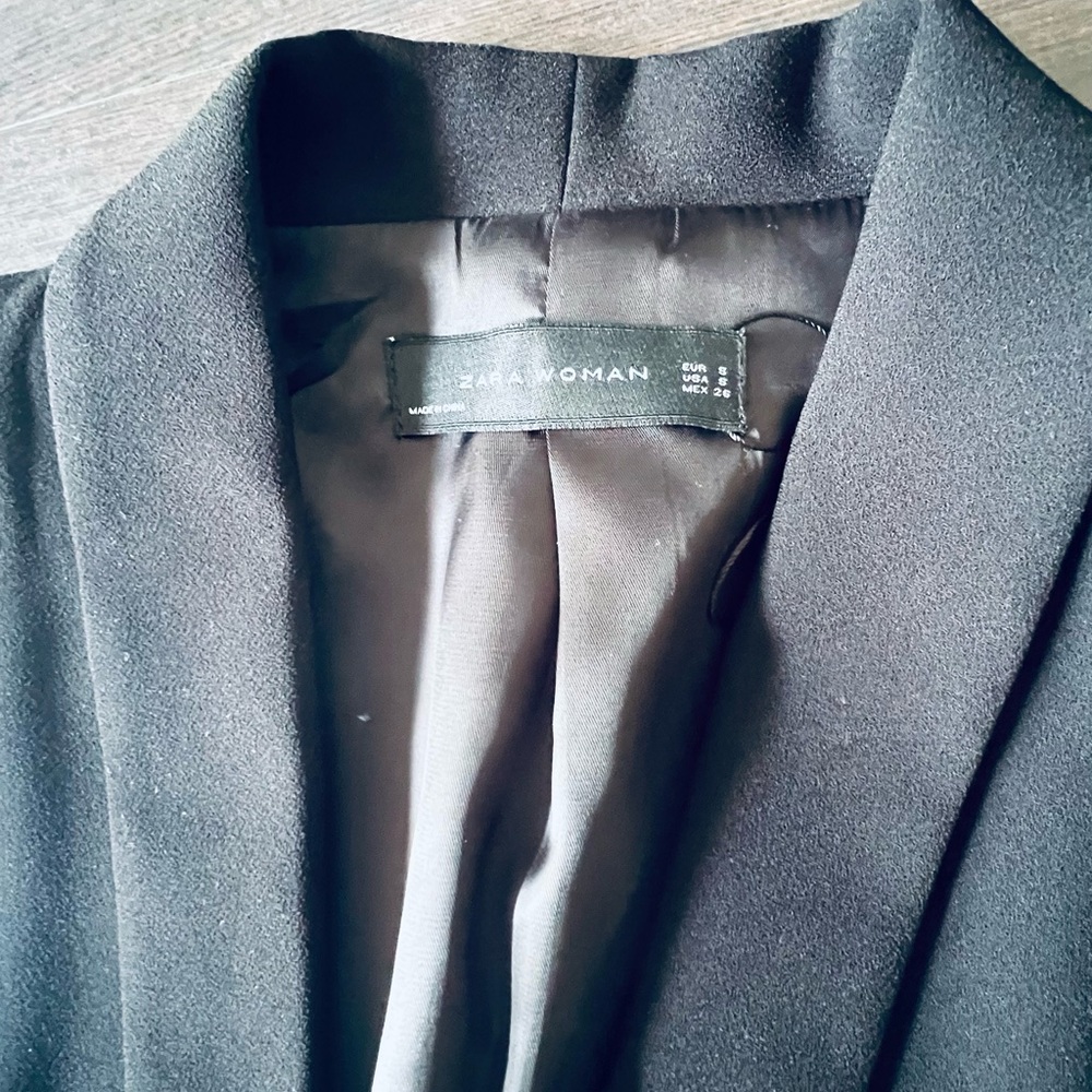 Zara Basic Blazer Black - image 3